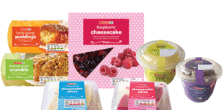 The new range of chilled desserts from Spar, with RRP between £1 and £2.80.