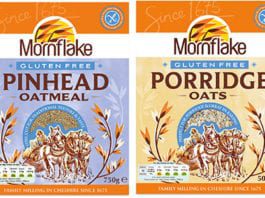 Oats range offers freedom New gluten-free oats products from Mornflake.