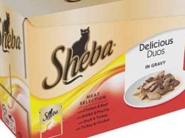 Pets win more pouch choice Sheba, Delicious Duos, petfood