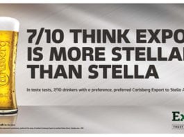 Carlsberg Export squares up