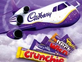 Flying off the shelves Fly Cadbury Air