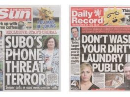 Major papers in May sales slump