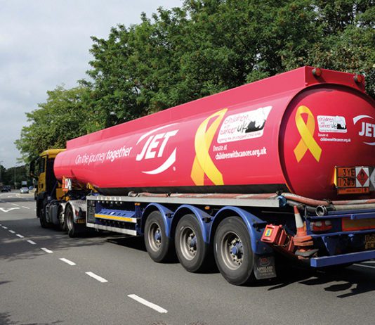 Tankers put on the ribbon for charity