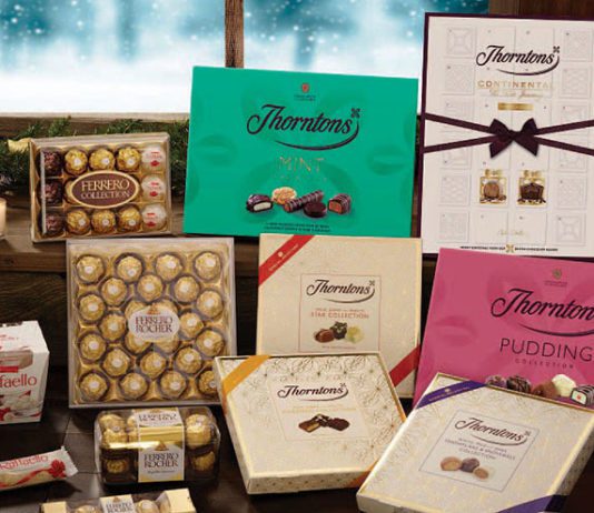Putting chocs on the box