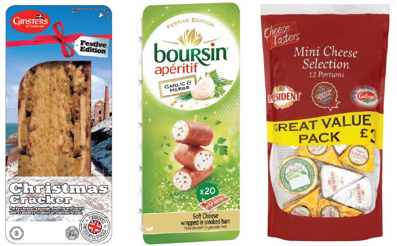 Ginsters Christmas collection includes two limited-edition sandwiches and a special pasty. The Boursin cheese range has special festive packaging this year. And Lactalis McLelland has a mini cheese selection for c-stores out this month.