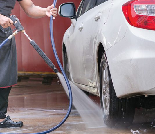 Cleaning up the car wash