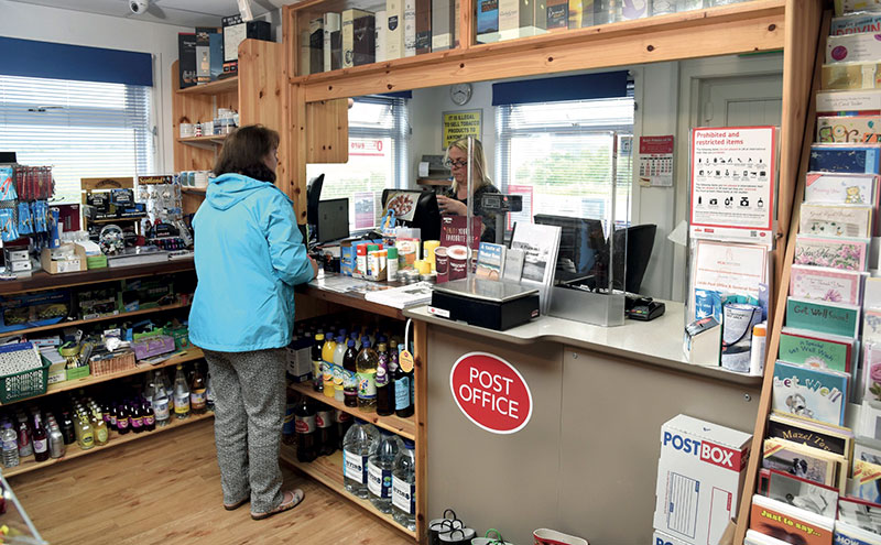 Post Office customers were previously served through a hatch, but Andy and Debbie made the counter open plan for more comfortable interactions.