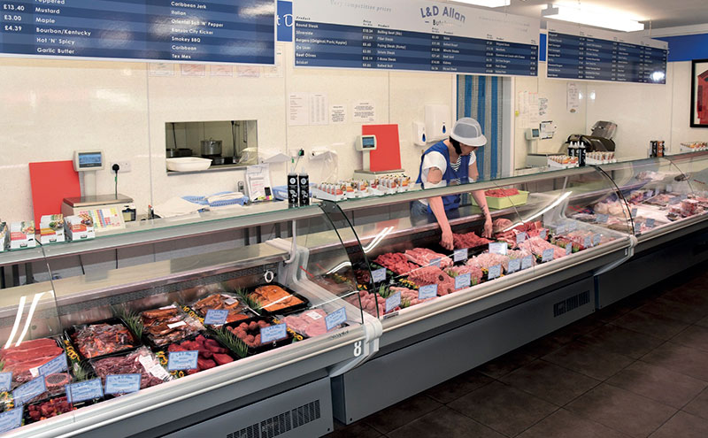 The butcher counter has long been Mace Fraserburgh’s most important asset, remaining lucrative even in years when the rest of the store was not. Since Lyn Allan took over, the butcher section has been completely renovated and the serve-over counter extended to introduce new lines. Elsewhere, different areas of the store have received facelifts of their own.