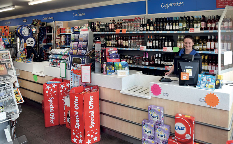Mace Fraserburgh’s new counter, replacing three old-fashioned conveyor belt checkouts, was installed by shopfitters Cruden Contracts of Fraserburgh. Where possible, owner Lyn Allan has tried to work with local contractors and suppliers.