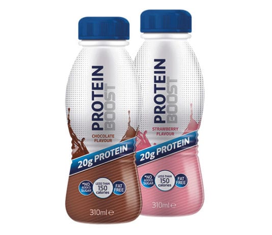 Plain packs take first steps BOOST Protein drinks