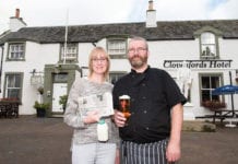 Theresa and Roy McIntosh have reopened their local village shop inside the Clovenfords Hotel, with financial assistance from Pub is the Hub.