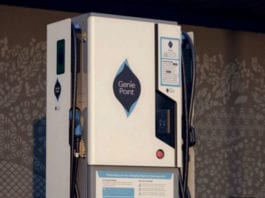 MFG is charging ahead ChargePoint’s GeniePoint 50kW charger.