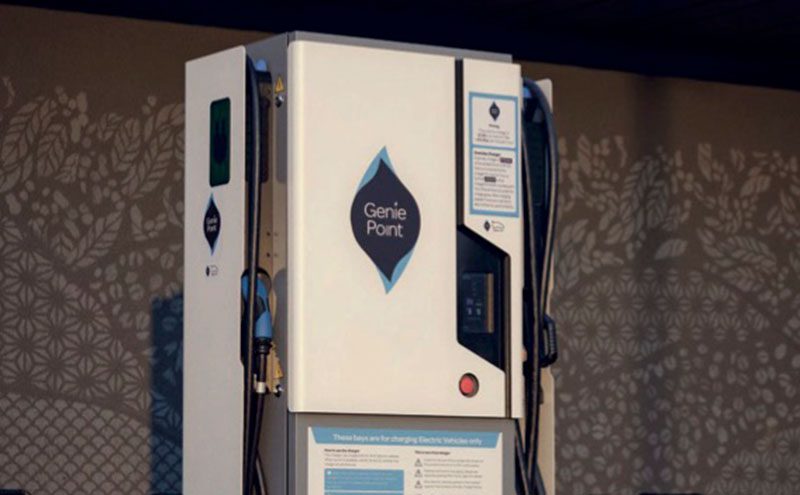 ChargePoint’s GeniePoint 50kW charger. 