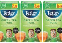 Tetley's Green Tea pure