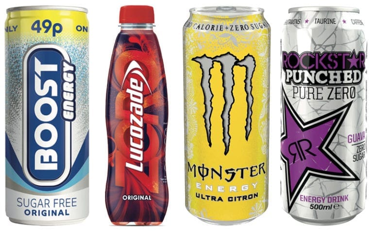 Monster Ultra Citron, Boost Sugar Free and Lucozade Zero Original are among the sugar-free variants currently being championed by energy drink firms.
