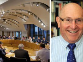 Nanny retailing? Prof Leigh Sparks’s (right),CPG meeting at Holyrood (left)