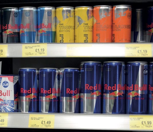 Building the buzz Red Bull various sizes