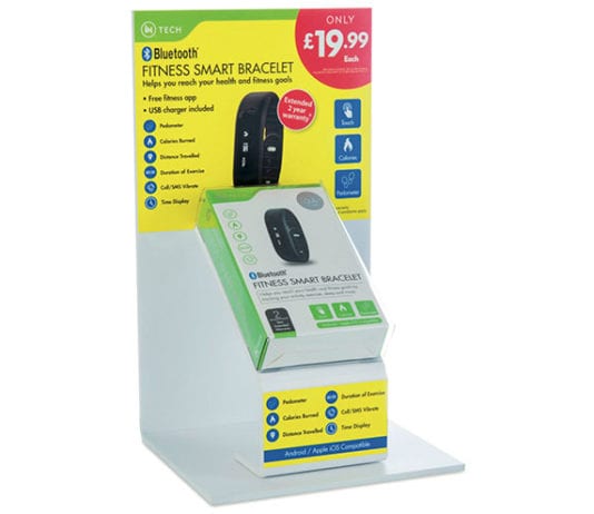 Giving pump promos some juice DSL’s Fitness Smart Bracelet.