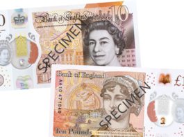 Take care with new ten The new 10 pound note