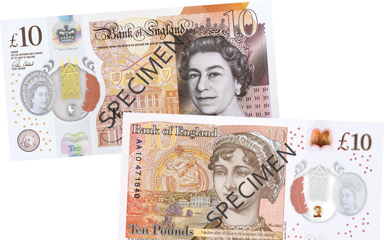 The new 10 pound note