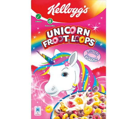 A rare treat to have at breakfast Unicorn Front of Pack