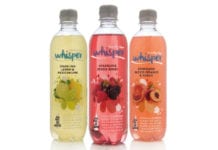 Clearly Drinks’ newest no-added-sugar brand Whisper is available in three flavours with an RRP of 79-89p.