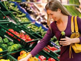 Caution amid good growth Woman shopping