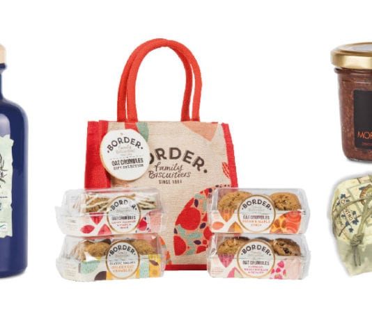 Say it with food Olivar de la Luna olive oil, Border Biscuit jute bags, Majorcene sobrasada (spreadable chorizo) and Italian panetonne are among the many premium foods available to independent retailers at Christmas.