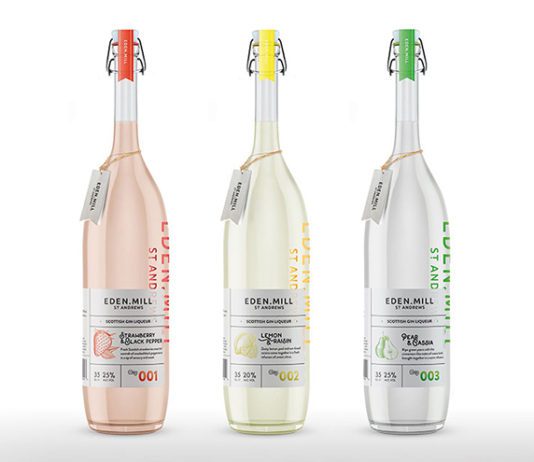 We three gins Eden Mill liqueurs