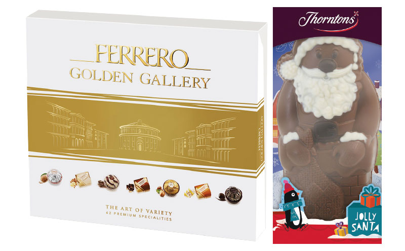 Ferrero and Thorntons Christmas products