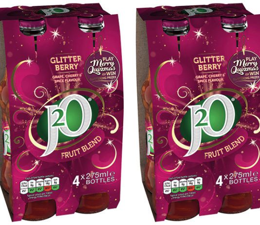 We wish you a berry Christmas J2O Glitterberry 4 packs