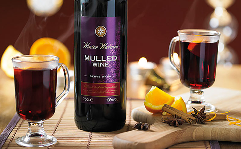 Mulled wine in glasses