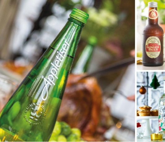 Mixers matter Appletiser, Feminans Ginger Beer and Belvoir Elderflower Pressé