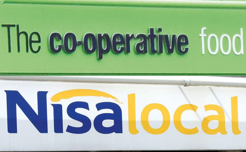 Co-op and Nisa signs