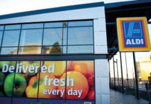 Aldi storefront in Manchester