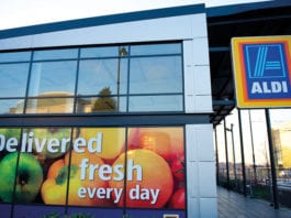 Aldi’s back on top with chilled Aldi storefront in Manchester