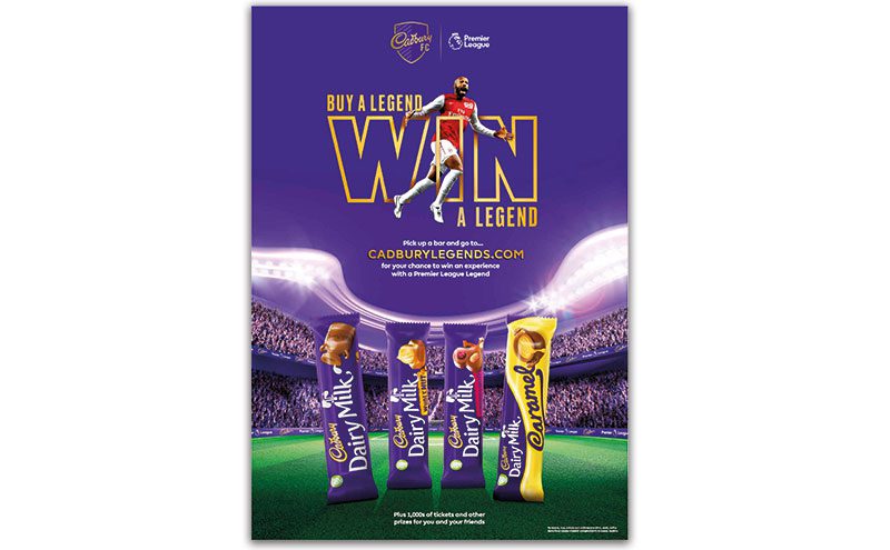 Buy a legend, win a legend Cadbury promotion