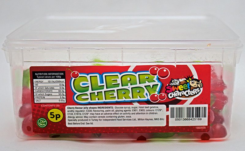 Clear Cherry sweets