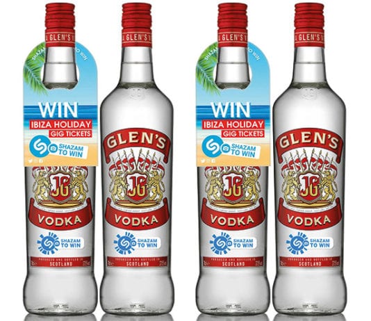 Tech driven promo from Glen’s vodka Glen's Shazam