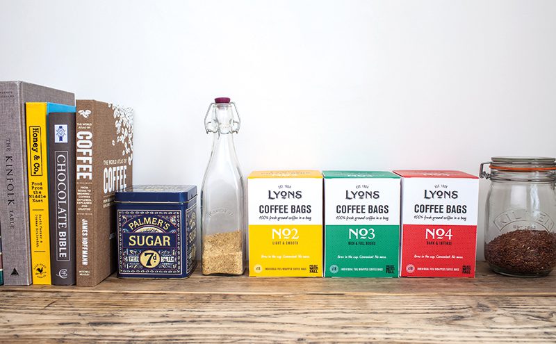 With single serve a growing trend in coffee, Lyons says its coffee bags, made with freshly ground coffee sealed into individual bags, are ready to meet demand.