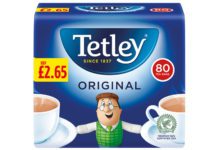 Tetley price marked pack