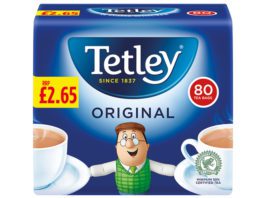 Show prices with caution Tetley price marked pack