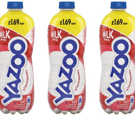 Big bottle marked up Yazoo 1L strawberry