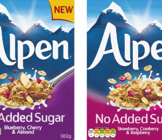 Scaling the muesli range Alpen boxes