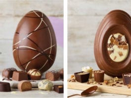 All wrapped up for TV appearances Thorntons Dessert Eggs are available again this year in three varieties in a pack that includes four individual chocolates as well as the egg.
