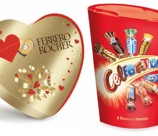Boxing clever for the big day Ferrero Rocher and Celebrations packs
