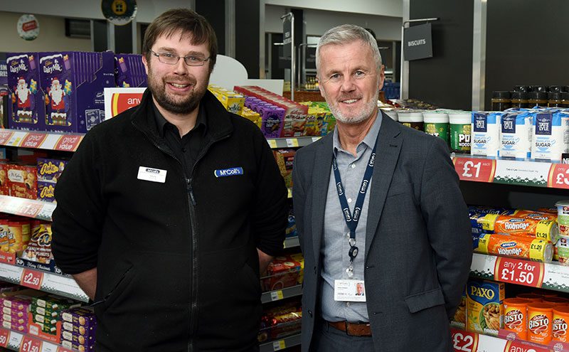 Mark Proctor (left) and James Simpson were not afraid to get their hands dirty during the revamp.