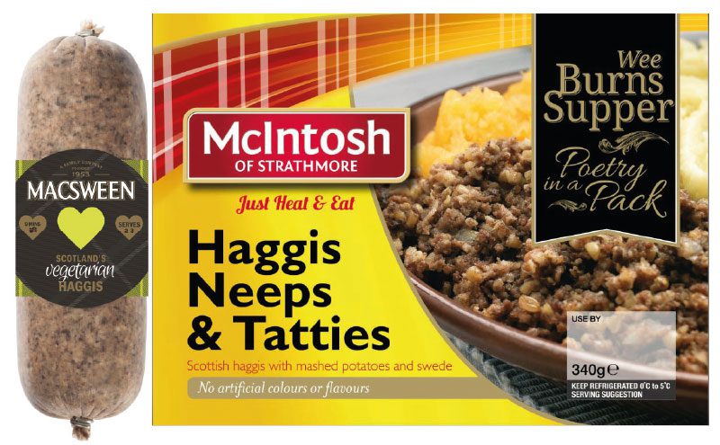 Changing eating habits have led to the introduction of a wide range of haggis products including vegetarian and ready meal options. 