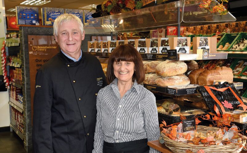The eye-catching display of fresh, crusty loaves, pastries and traybakes at the front of the store is stocked by Sean and Lesley McVey of the Breadwinner Bakery (pictured), who supply a number of Scotmid stores across Edinburgh.