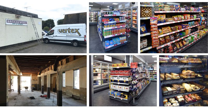 Before and after: McColl’s took just four weeks to transform a former pub site into a thriving modern convenience store with wide aisles, high ceilings and an expansive chilled range. Contractor Vertex had a job on their hands stripping out the community pub which traded until closure. Major works completed during the refurbishment included creating a large glass frontage for the store as well as putting in a new floor and ceiling. Response from the local community post-refit has been positive.